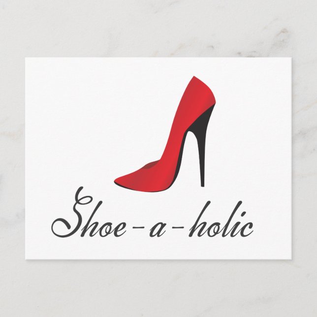 Shoe-a-holic Postcard (Front)