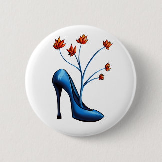 Shoe Addict High Heels Art Fashionista 6 Cm Round Badge