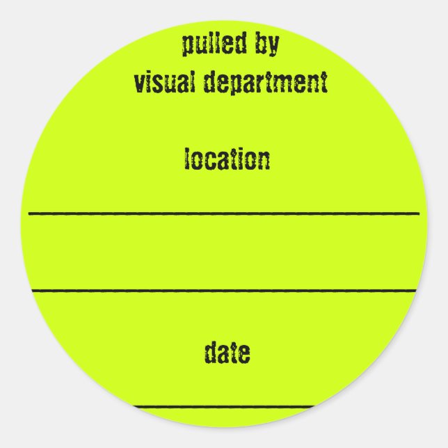 shoe box sticker (Front)