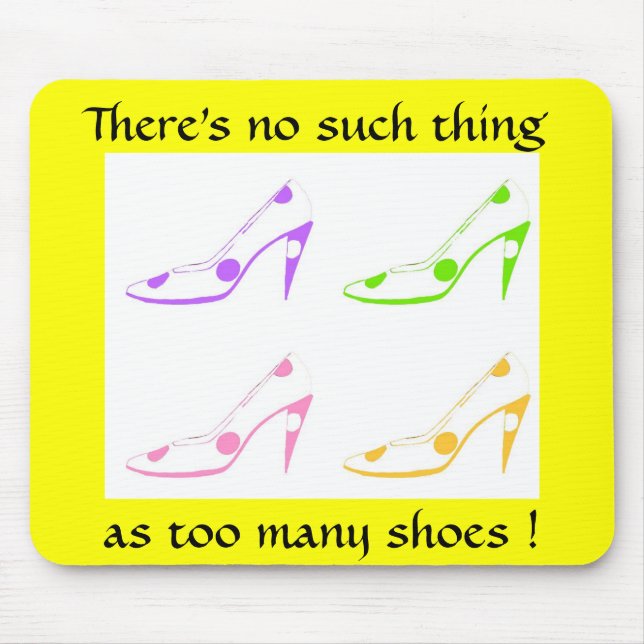 Shoe Diva Mouse Mat (Front)