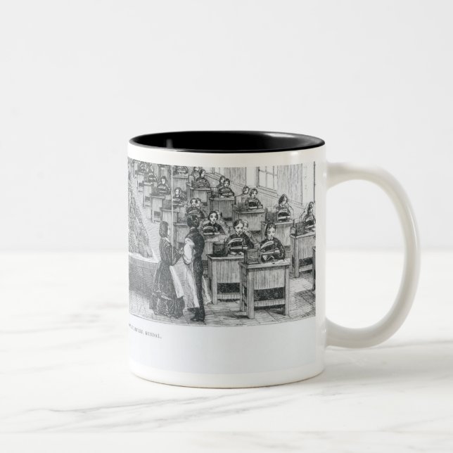 Shoe Factory Two-Tone Coffee Mug (Right)