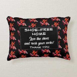 SHOE-FREE HOME Welcome Decorative Cushion