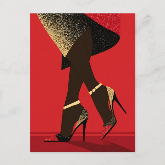 SHOE GAME #4 POSTCARD (Front)