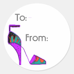 shoe gift tag
