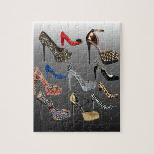 Shoe High Heels Collage Customise Jigsaw Puzzle