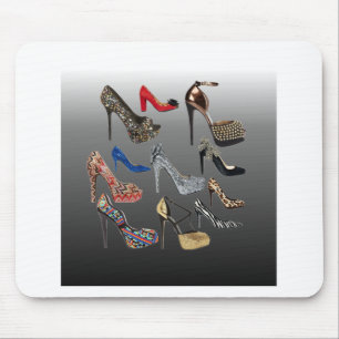 Shoe High Heels Collage Customise Mouse Mat