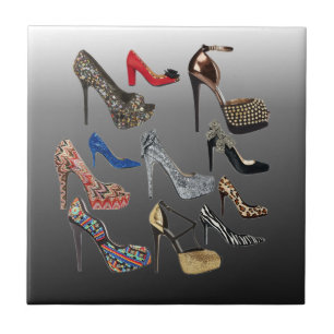 Shoe High Heels Collage Customise Tile