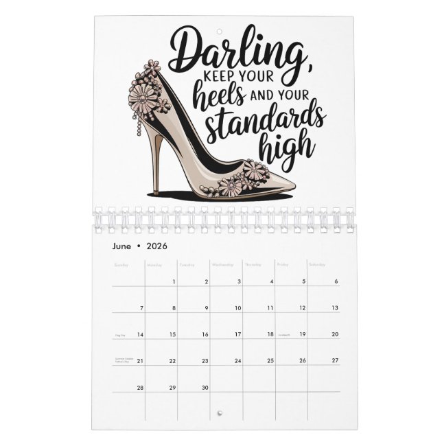 Shoe High Heels Stiletto Girly Gal Women Shoes Calendar (Jun 2026)