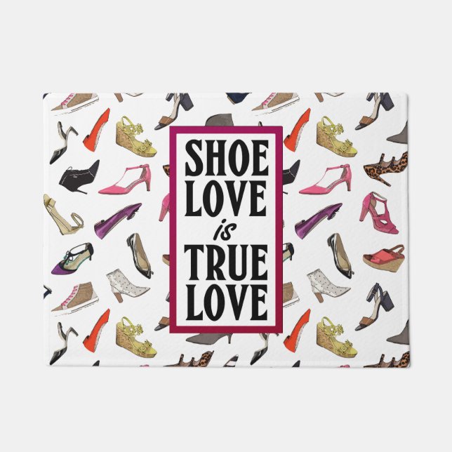 Shoe Love is True Love doormat (Front)