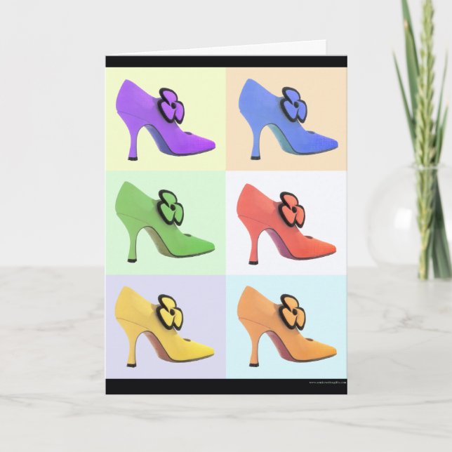 Shoe Lover Valentine Holiday Card (Front)