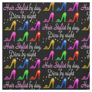 SHOE LOVING HAIR STYLIST FABRIC