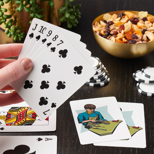 Shoe Repair Cobbler Vintage Shoemaker Playing Cards (Creator Uploaded)