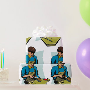 Shoe Repair Cobbler Vintage Shoemaker Wrapping Paper