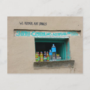 shoe repair postcard