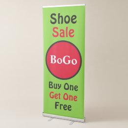 Shoe Sale BoGo Retractable Banner