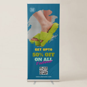 Shoe Sale Custom Vertical Retractable Banner