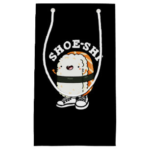 Shoe-shi Funny Sushi Pun Dark BG Small Gift Bag