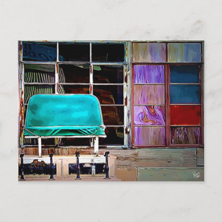 Shoe Shine Bench, Alpine, TX Postcard