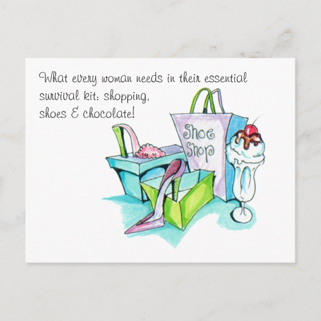 Shoe Shop Gifts Postcard (Front)