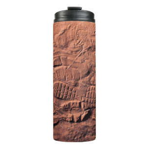 Shoe track thermal tumbler