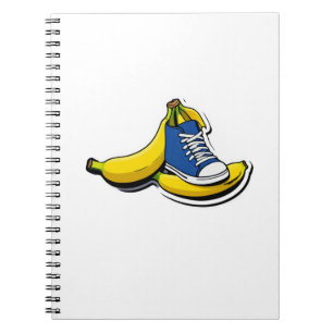 Shoe with bananas notebook