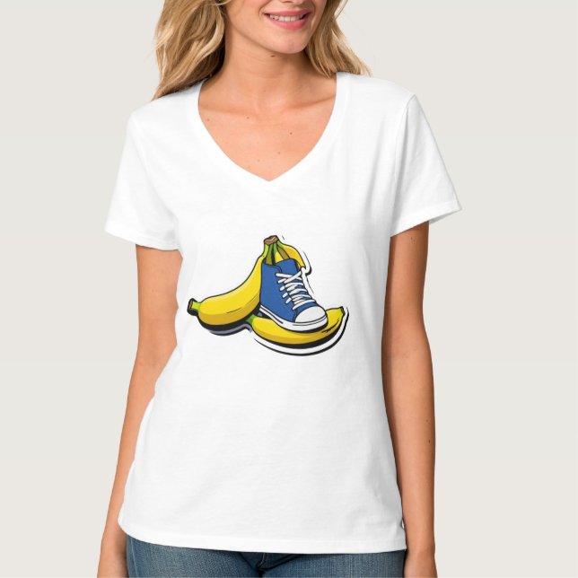Shoe with bananas T-Shirt (Front)