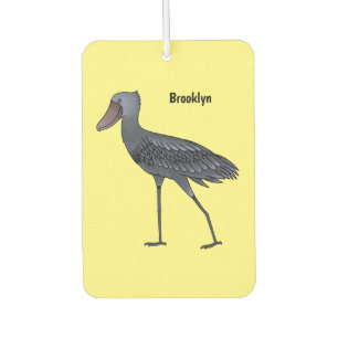 Shoebill bird cartoon illustration car air freshener