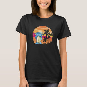 Shoebill Bird Summer Sunset Mayan Bird  African Bi T-Shirt