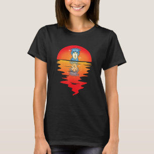 Shoebill Bird Sunset Vintage African Mayan Bird Sh T-Shirt