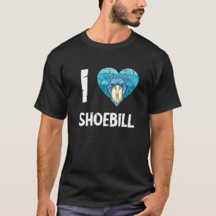 Shoebill I Love Shoebill Bird African Bird Vintage T-Shirt