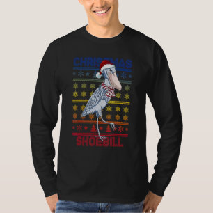 Shoebill Santa Hat Ugly Sweater Christmas Bird Lov