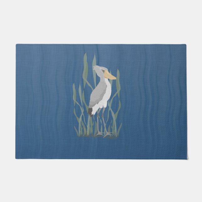 Shoebill Stork Doormat (Front)