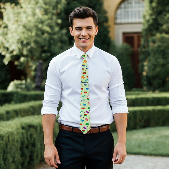 Shoebox Love Neck Tie - Mint Green (Creator Uploaded)