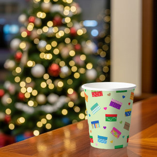 Shoebox Love Paper Cup - Green