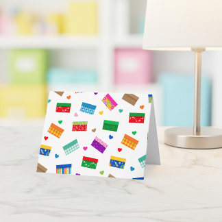 Shoebox Love Thank You Card - White