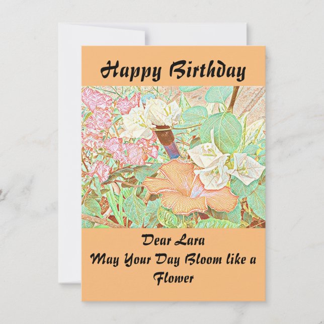 Shoeflower Watercolor Hibiscus Floral Garden Cute (Front)