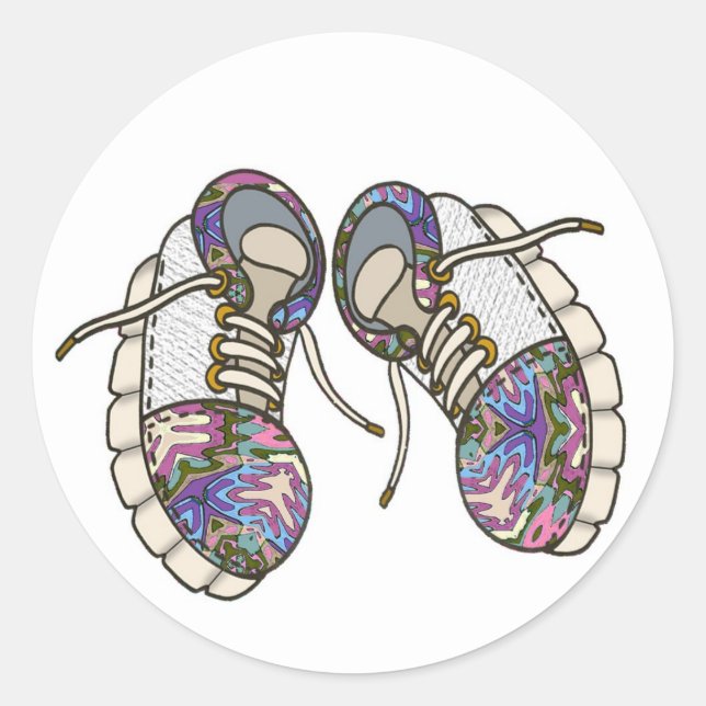 Shoes-01 Classic Round Sticker (Front)
