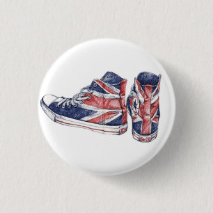 shoes 3 cm round badge