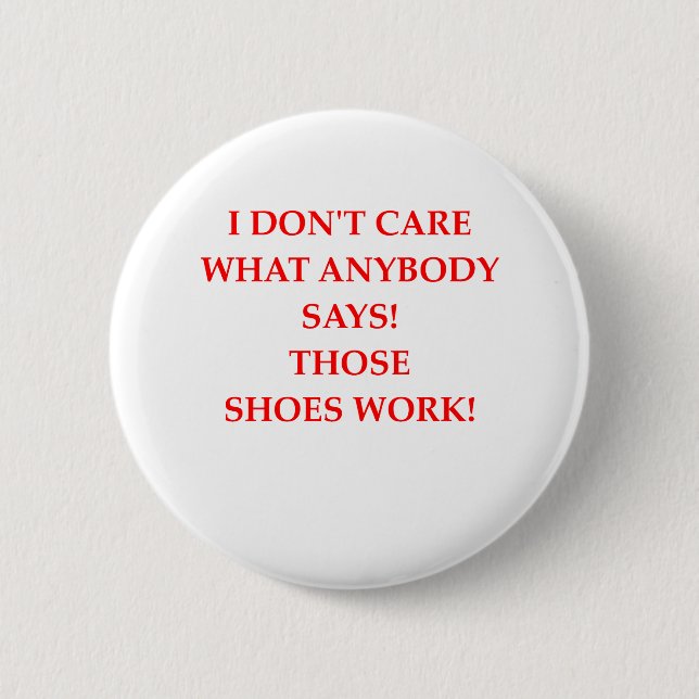 shoes 6 cm round badge (Front)