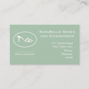 Shoes and Accessories Logo Appointment Card