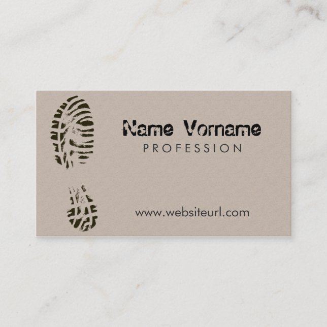 shoes business card (Front)