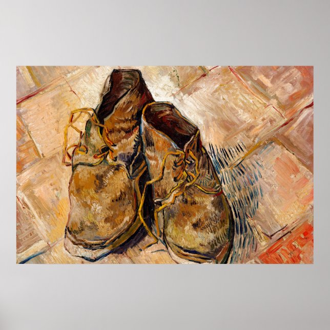 Shoes by Van Gogh Painting Art Poster (Front)