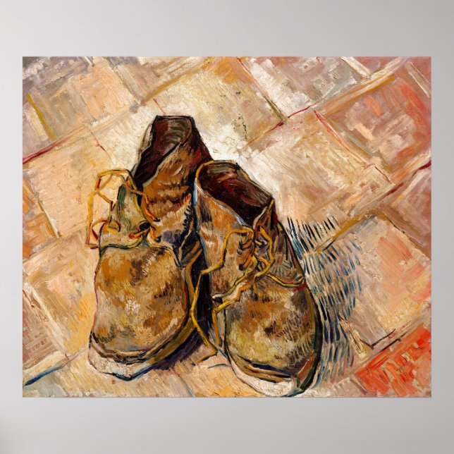 Shoes by Van Gogh Painting Art Poster (Front)
