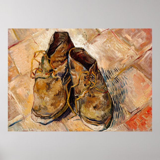 Shoes by Van Gogh Painting Art Poster (Front)