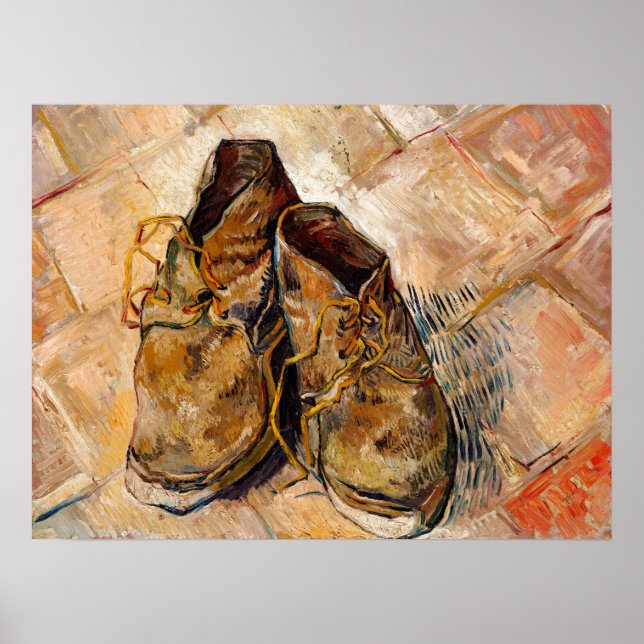 Shoes by Van Gogh Painting Art Poster (Front)