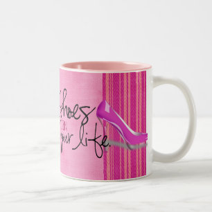 Shoes can change your life! Two-Tone coffee mug