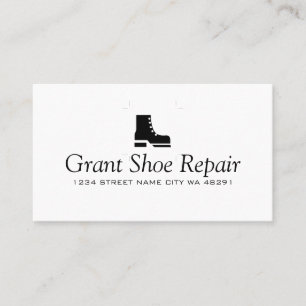 Shoes, Coats, Repair Shop Business Card