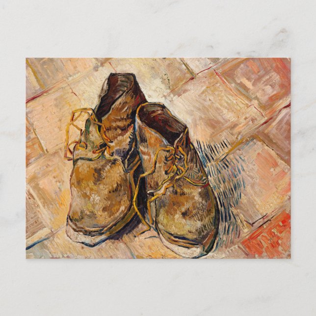 Shoes, famous Van Gogh painting, Postcard (Front)