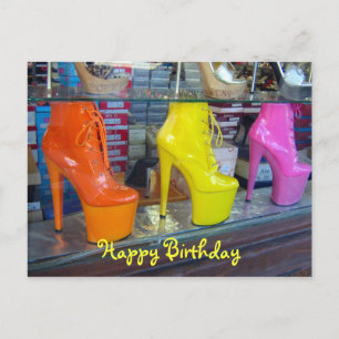 Shoes Happy Birthday Postcard