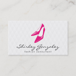 Shoes (hot pink) business card